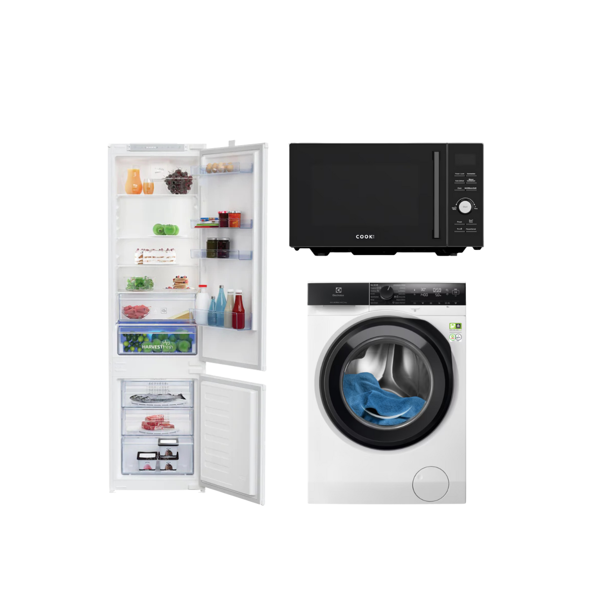 Frigider, mașină de spălat și cuptor modern – electrocasnice mari pentru locuință